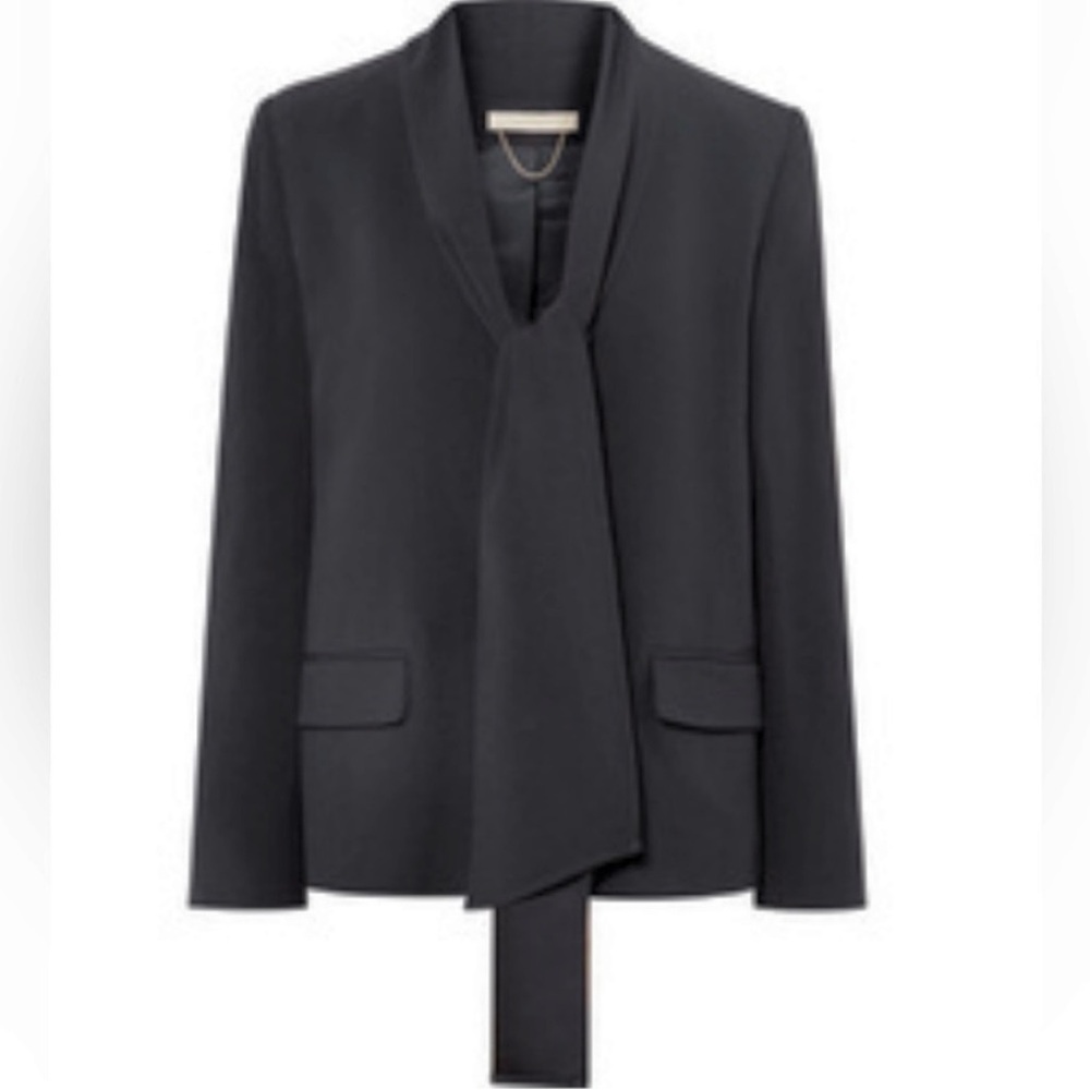 Vanessa Bruno Jeanette scarf tie front suit blazer jacket xs